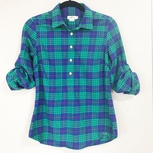 Vineyard Vines Plaid Flannel Popover